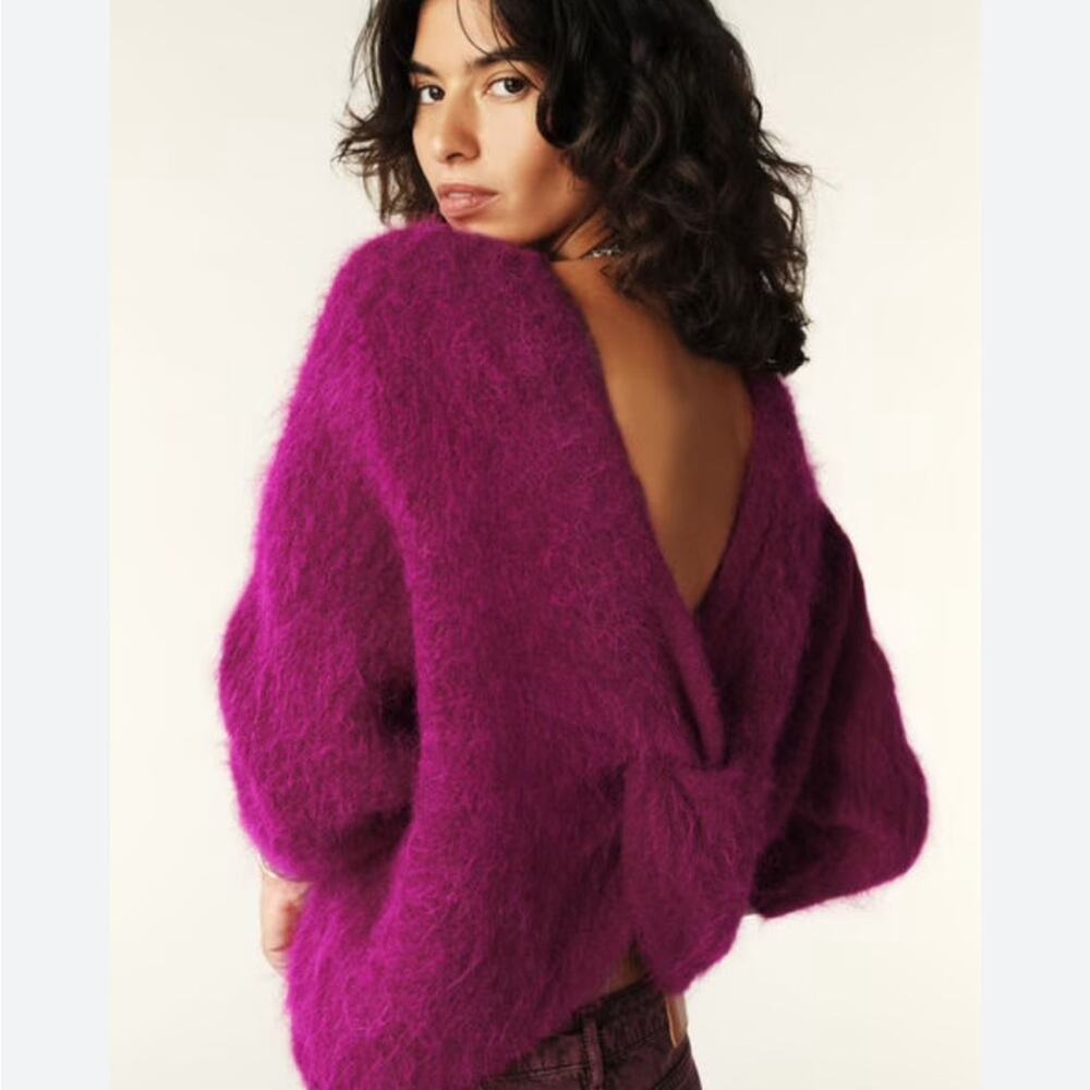 ba&sh Luxurious Purple Knit Sweater